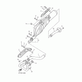 Схема вузла: Вихлопна система Yamaha XT600 XT600