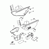 Схема вузла: Боковая крышка Yamaha TTR225 TT-R225