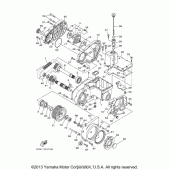 Схема вузла: Проміжна передача Yamaha XV1700 Road Star Silverado