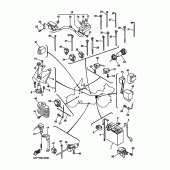 Схема вузла: Електроустаткування 1 Yamaha XVZ1300 Royal Star Midnight Venture