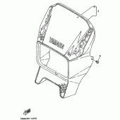 Схема узла: Облицовочные элементы 1 Yamaha DT125 DT125R