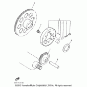 Схема узла: Привод стартера Yamaha XV535 Virago