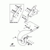 Схема узла: Выхлопная система Yamaha YZ125