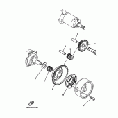 Схема узла: Привод стартера Yamaha XG250 TRICKER