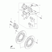 Схема узла: Передний тормоз Yamaha FZ6 FZ6 (Naked)