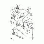Схема узла: Топливный бак Yamaha XJR1200
