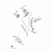 Схема узла: Распредвал и Цепь ГРМ Yamaha WR250 WR250F