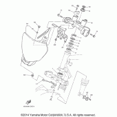 Схема вузла: Рульовий механізм Yamaha TTR230 TT-R230