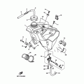Схема узла: Топливный бак Yamaha YZ125