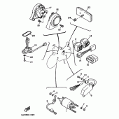 Схема вузла: Електрообладнання 2 Yamaha XV1100 Virago