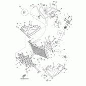 Схема вузла: Радіатор та Патрубок системи охолодження Yamaha XT660 XT660Z Tenere