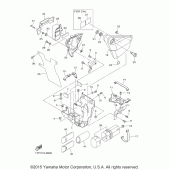 Схема вузла: Боковая крышка Yamaha XVS950 Bolt R-Spec