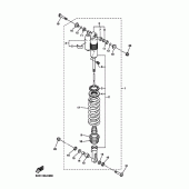 Схема узла: Задняя подвеска Yamaha YZ450F YZ450F