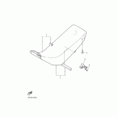 Схема узла: Сиденье Yamaha XT500