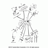 Схема вузла: Електроустаткування 1 Yamaha TTR50 TT-R50