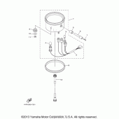 Схема вузла: Панель приборов Yamaha XVS650 V-Star Silverado