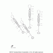 Схема вузла: Клапан Yamaha VMX17 V-MAX