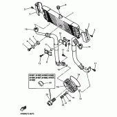 Схема узла: Масляный охладитель Yamaha XJR400