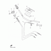 Схема вузла: Кермо та Тросики Yamaha WR450F