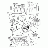 Схема вузла: Електроустаткування 1 Yamaha XJ600 Diversion (S-TYPE)