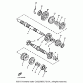 Схема вузла: Трансмісія Yamaha XVZ1300 Venture Royale