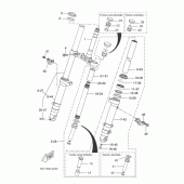 Схема узла: Вилка передней оси Yamaha YZF-R125