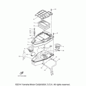 Схема узла: Впускная система (2) Yamaha XV1900 Roadliner S