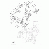 Схема вузла: Підніжки та підставка 2 Yamaha MT07/ MTT690 MT-07 Tracer