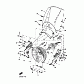 Схема узла: Фара Yamaha BT1100 Bulldog