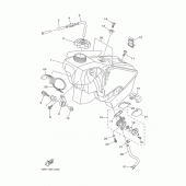 Схема узла: Топливный бак Yamaha YZ125