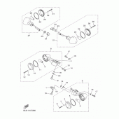 Схема узла: Поворотники Yamaha XVS950 SCR950