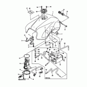 Схема узла: Топливный бак Yamaha FZ6 FZ6