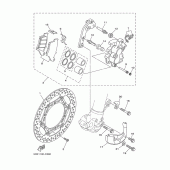 Схема узла: Передний тормоз Yamaha YZ125