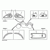 Схема узла: Графика и Эмблема (5ELE) Yamaha XVS1100 Drag Star