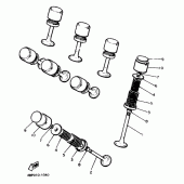 Схема узла: Клапан Yamaha XJ600 Diversion (Naked)