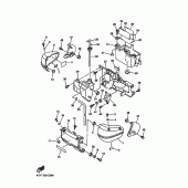 Схема вузла: Бічна кришка Yamaha XVZ1300 Royal Star Midnight Venture