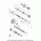 Схема вузла: Трансмісія Yamaha XVS1300 Stryker
