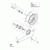 Схема вузла: Заднє колесо Yamaha YZF-R1 R1