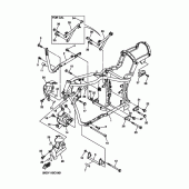 Схема вузла: Рама Yamaha XVS1100 V-Star Silverado