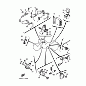 Схема узла: Электрооборудование 1 Yamaha XV1700 Road Star