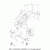 Схема узла: Крыло Yamaha XVS1300 V-Star Tourer