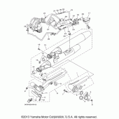 Схема вузла: Вихлопна система Yamaha XVS1100 V-Star Custom