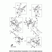 Схема вузла: Підніжки та Підставка Yamaha XVS1300 Stryker Bullet Cowl Cruiser