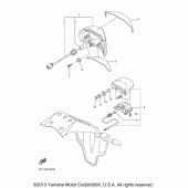 Схема вузла: Задній ліхтар (Стоп сигнал) Yamaha FZ1 FZ1