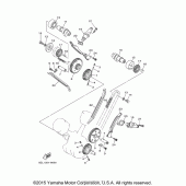 Схема вузла: Распредвал и Цепь ГРМ Yamaha XVS1100 V-Star Custom
