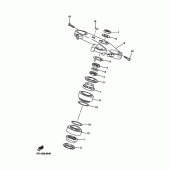 Схема узла: Рулевой механизм Yamaha YZF-R7 R7