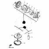 Схема узла: Масляный насос Yamaha XJ600 Diversion (Naked)