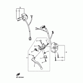 Схема вузла: Пульт керування рульовим і важелем Yamaha FZ1 FZ1 FAZER (Naked)