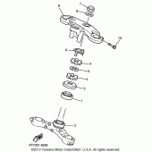 Схема вузла: Рульовий механізм Yamaha YZF600R Thundercat