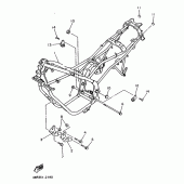 Схема вузла: Рама Yamaha XJ600 Diversion (S-TYPE)